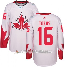 Kanada Tröja Jonathan Toews 16 World Cup 2016 Vit